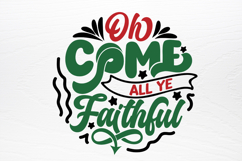 Christmas Round Ornaments Sign SVG Product Image 3