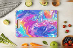 Holographic Marble Cutting Boards sublimation Design Product Image 3