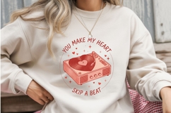 Retro Valentine Sublimation PNG - You Make My Heart Product Image 3