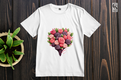 Colorful Rose Bouquet Floral Clipart Sublimation PNG Product Image 2