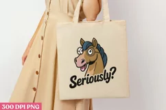 Seriously PNG, Funny Horse Sublimation PNG Product Image 3