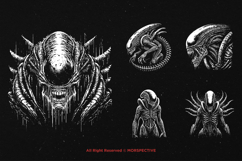 10 Bundle Dark Art Xenomorph Alien Predator UFO Beast Product Image 5