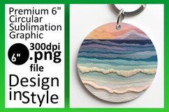 Scenic 3D Round Design Wrap Summer Theme Product Image 1