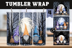 Halloween Gnomes Tumbler Wraps PNG Product Image 1