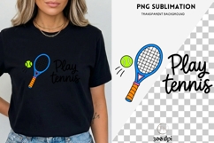 Play Tennis PNG | Summer Sports Sticker Product Image 3