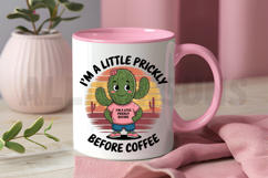 Funny Cactus Graphic Wearing T- Shirt Saying Prickly Before Product Image 3