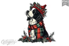 Christmas Dog Clipart Design - High Quality 300 Dpi Product Image 1