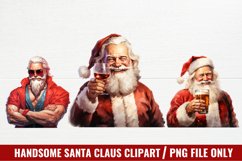 Handsome Santa Claus Clipart, Christmas Clipart Product Image 1