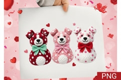 Valentine Dog Sublimation PNG | Valentine's day Sublimation Product Image 1