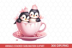Animals Stacked Sublimation Clipart Product Image 1