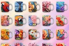 140 Flower Mug Wrap Bundle, Floral Sublimation, Sunflower Product Image 12