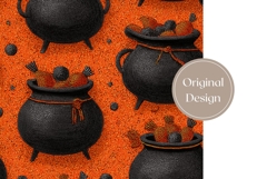 Halloween Cauldron Tumbler, Cute Halloween Tumbler Print Product Image 3