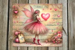 Valentine Fairy | Magic Skinny Tumbler Sublimation Design P Product Image 3