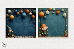 Christmas Elf digital paper, background clipart Product Image 3