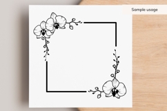 Orchid Square Frame SVG Product Image 3