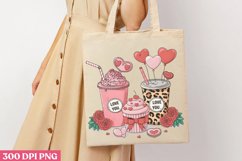 Love you PNG, Coffee Valentines day Sublimation Product Image 3