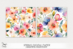 Spring digital paper, background clipart Product Image 3
