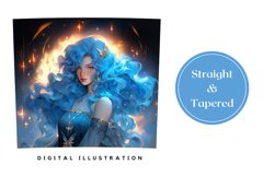Aquarius Zodiac Sign Tumbler Wrap, Astrology Sublimation Product Image 3