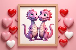 Valentines Day Animal Couple Clipart, Valentine Couple Product Image 3