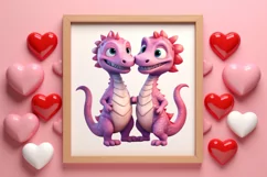 Valentines Day Animal Couple Clipart, Valentine Couple Product Image 3