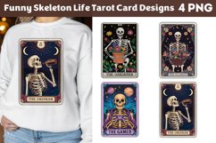 Funny Skeleton Life Tarot Card Designs Product Image 1