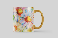 Rainbow Daisy Floral Digital Paper Product Image 3