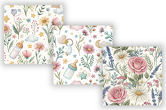 Wildflowers Baby Shower Seamless Pattern, Watercolor Floral Product Image 2