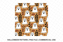 Halloween Boo Pattern Png | Sublimation | Digital Paper Product Image 1