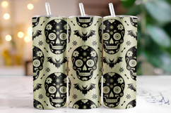 Halloween Skull Tumbler Wrap | Sublimation | Tumblers Product Image 1
