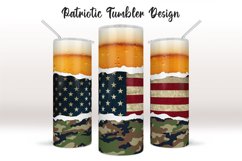 Patriotic Tumbler Sublimation, Skinny Tumbler 20 Product Image 1