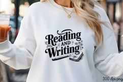 Reading and Writing PNG, Book Lover Sublimation PNG Product Image 3