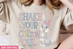 Shake your cotton tail PNG, Retro Easter Sublimation PNG Product Image 3