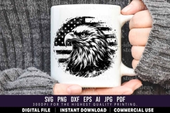 Eagle with USA Flag. Patriotic. Independence Day. 4th July. Product Image 3