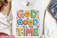 God is good all the time PNG, Retro Christian PNG Product Image 3