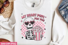 My heart pops for you PNG,Retro Valentine PNG Product Image 3