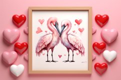 Breeds of Valentine Kissing Birds, Valentine's Day Clipart Product Image 3