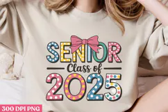 Senior Class Of 2025 PNG, Retro Teacher Sublimation PNG Product Image 3