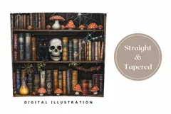 Black Cat Tumbler Wrap Design, Skull Tumbler Sublimation Product Image 3