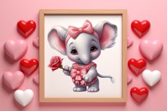 Adorable Animals Cupid Valentine Clipart sublimation Product Image 3