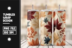 Fall autumn leaves tumbler wrap design Product Image 1
