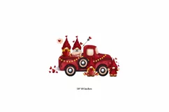 Dwarfs on a truck for Valentine's Day, valentine's day Product Image 3