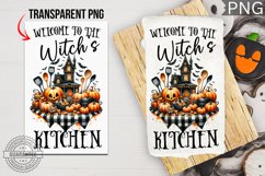 Halloween Witch Kitchen Towel Sublimation, Kitchen Towel Product Image 1