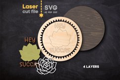 Hey Succas SVG laser cut file for Glowforge Product Image 3