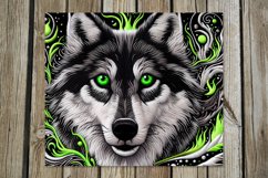 Embroidery wolf | 8 skinny tumbler Sublimation designs Product Image 3