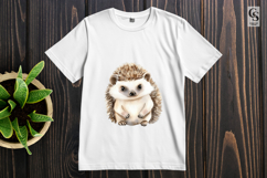 Cute Baby Hedgehog Clipart Sublimation PNG Product Image 3