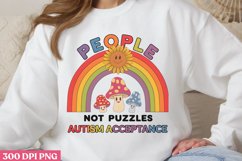 People Not Puzzles Autism PNG, Autism Sublimation PNG Product Image 3