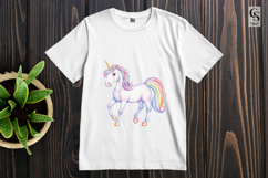 Rainbow Unicorn Fantasy Clipart Sublimation PNG Product Image 3