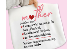 Mother's Day PNG, She is Mom PNG, Faux Yarn Mama PNG, Mother Product Image 10