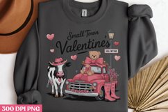 Small Town Valentines PNG, Coquette Valentines Day Sublimati Product Image 3