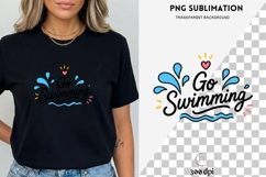 Go Swimming PNG | Summer Pool Clipart, Water Splash Product Image 3